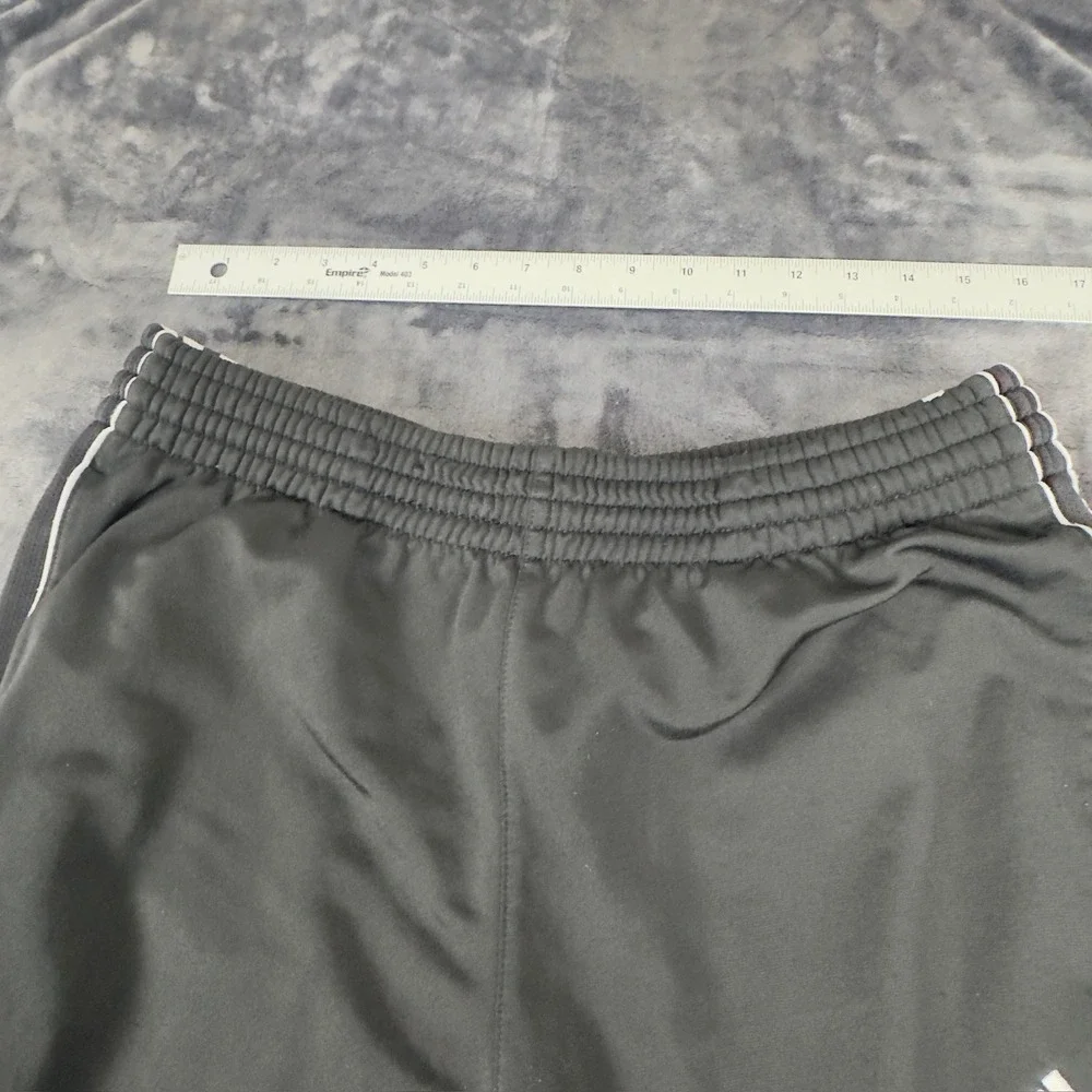 Adidas Track Pants Mens Medium Black White Stripe Athletic Activewear 2505